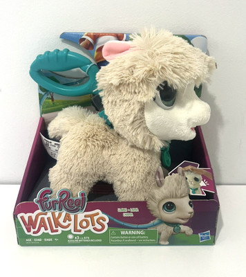 FURREAL WALKALOTS BIG WAGS LLAMA INTERACTIVE PET TOY ON LEASH SOUNDS MOTION NEW!