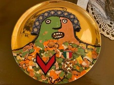 Piatto In Ceramica Enrico Baj