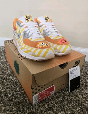 Nike Air Max 90 SE Swoosh Mart Fried Chicken DD5481-735 Yellow Men's Sneakers