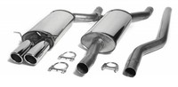 Ta-Technix Edelstahlanlage 2X80Mm Audi A4 B5 Quattro Limo./Avant