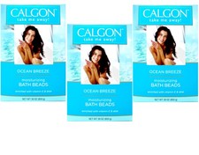 Calgon Ocean Breeze Moisturizing Bath Beads With Aloe, 3-Pack, 30 oz 850g 