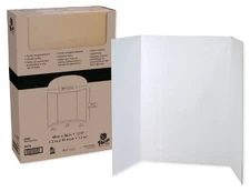 PACON 80% Recycled Single-Walled Tri-Fold Presentation Boards 48" x 36"