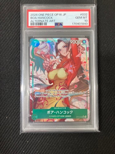 Boa Hancock (Alternate Art) graded PSA 10 for sale on eBay