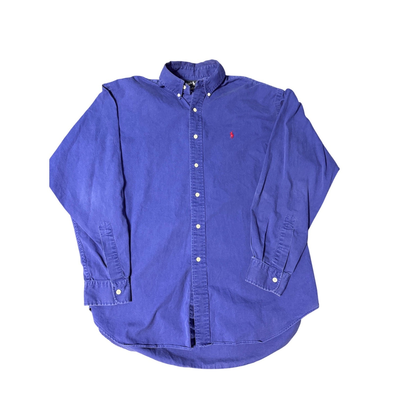 Polo Ralph Lauren Blaire Shirt Mens Large Purple Cotton Long Sleeve Button Down