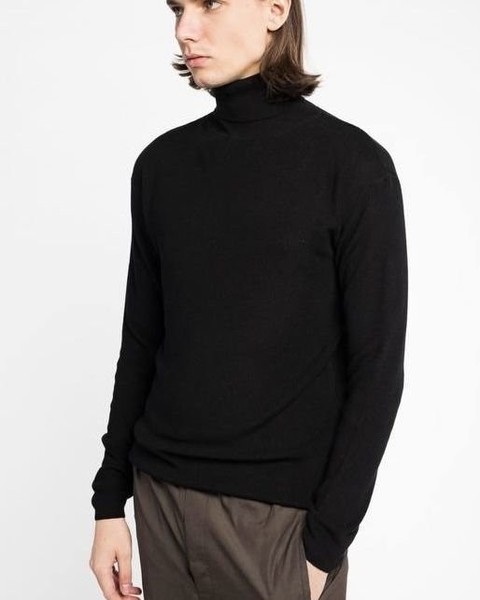 Men Lemaire Turtleneck Black Other Material 42