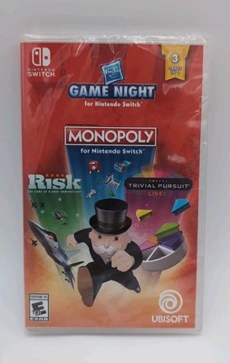 Hasbro Game Night Monopoly, Risk & Trivial Pursuit Live! - Nintendo Switch