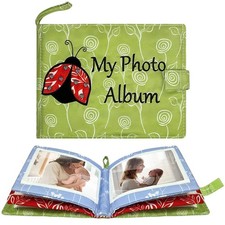 Baby Soft Photo Albums My First Family Photo Book Green Holds 4x6