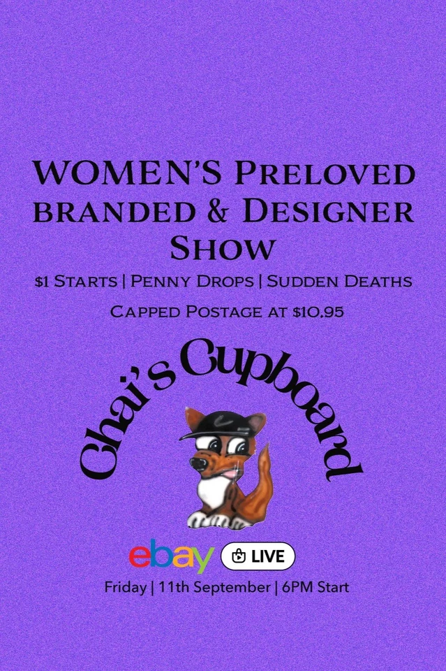 Women's Preloved Show | $1 Starts | Spend Friday Night W/ Chai