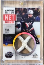 2025-26 SP Game Used '25 4 Nations Face-off Net Cord Dylan Larkin USA /35