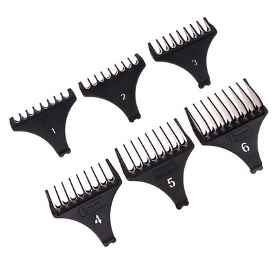 6Pcs/set For T9 1.5/3/4.5/6/9/12 Mm Professional Hair Trimmer Limit Comb