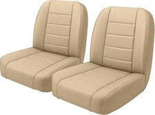 Low Back Seat Covers Compatible with 1965-1979 Jeep CJ5, 1976-1980 Jeep CJ7, Fro