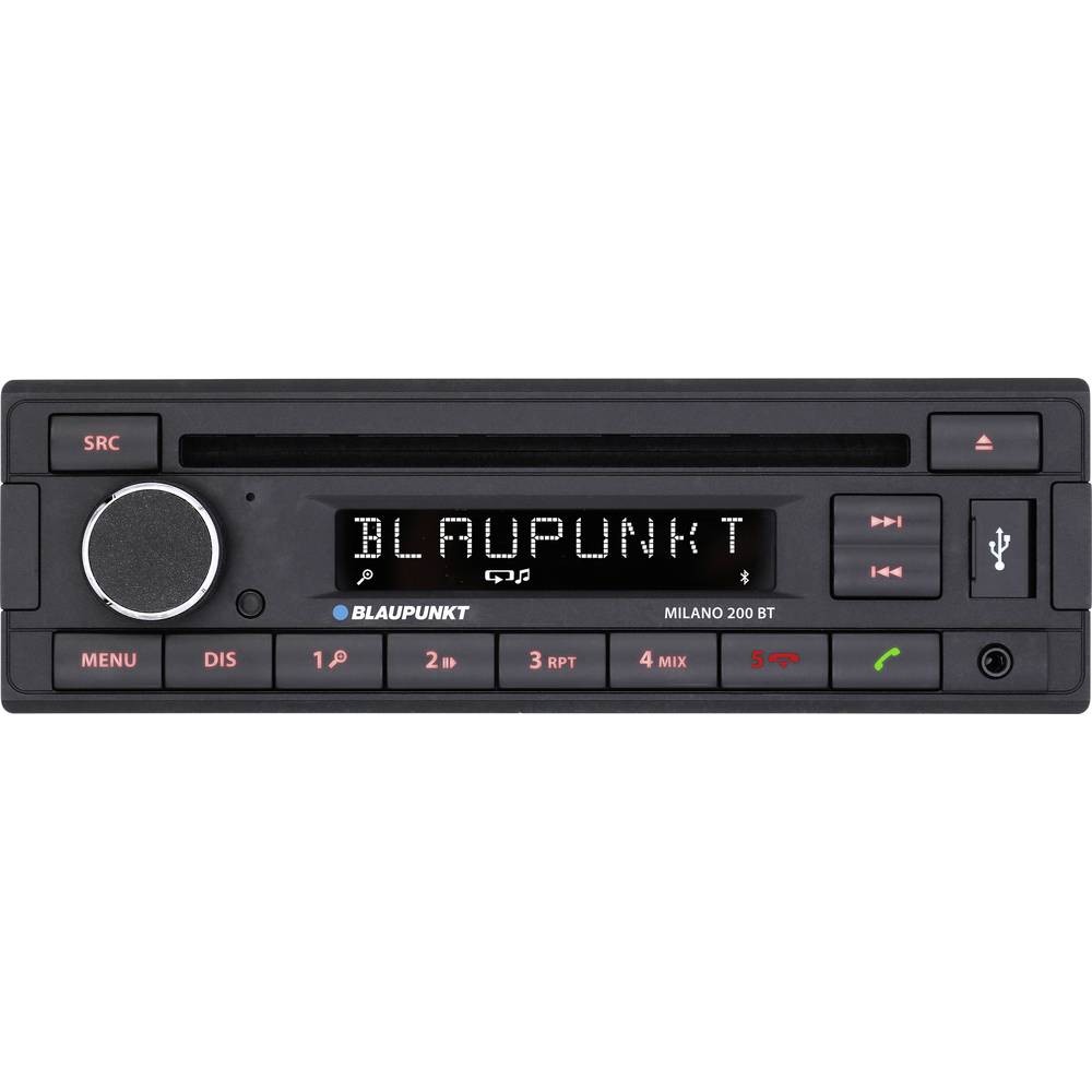 Blaupunkt Milano 200 BT autoradio bluetooth avec microphone intégré pour appels