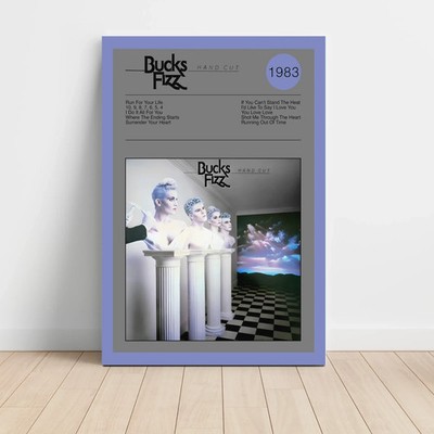 Bucks Fizz   Hand Cut Fine Art Album Poster