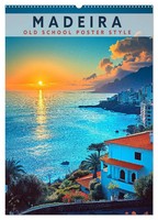 Val Thoermer | Madeira - Old School Poster Style (Wandkalender 2026 DIN A2...