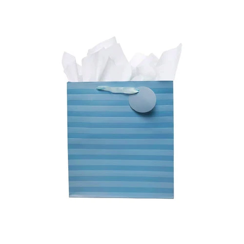 Blue Stripe Large Gift Bag