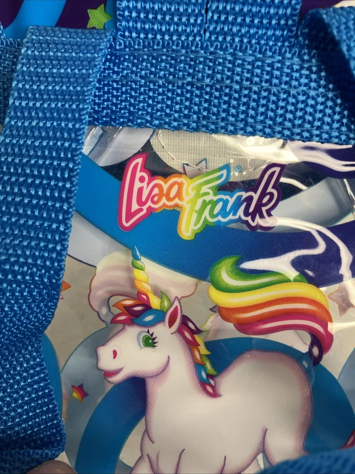 Mini Mochila Bolso Lisa Frank Unicornio Celestial Arco Iris Niños Vintage Raro Años 90 Foto 4 de 4