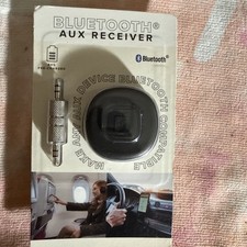 Vivitar Bluetooth AUX Receiver 3.5mm Male-to-male USB-C Charging BLACK NEW