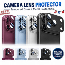 Tempered Glass Metal Camera Lens Protector for Apple iPhone 18/17 Pro Max 18 Pro
