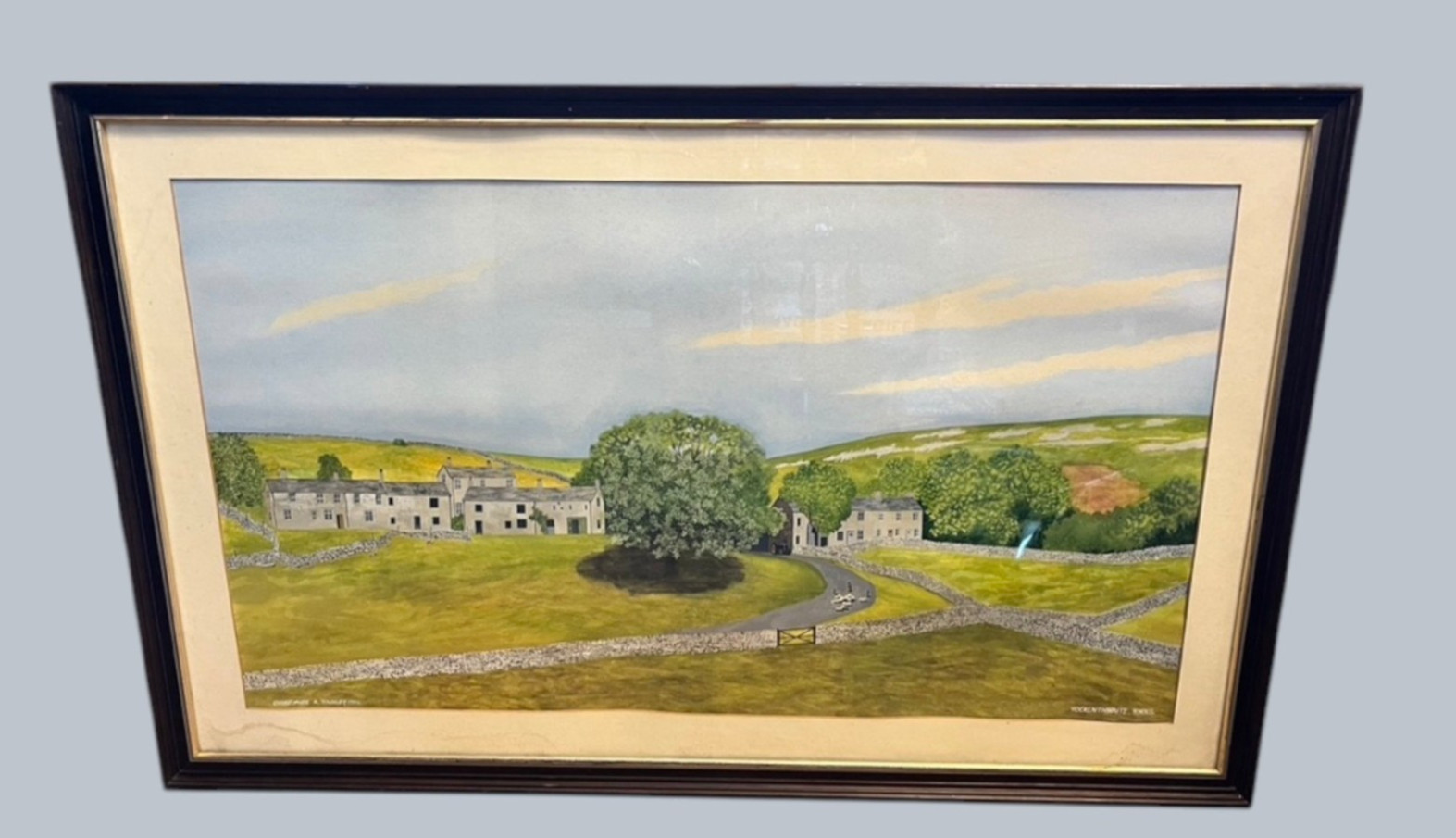 Original Yorkshire Landscape Painting Yockenthwaite C A Townley 1990 image 2