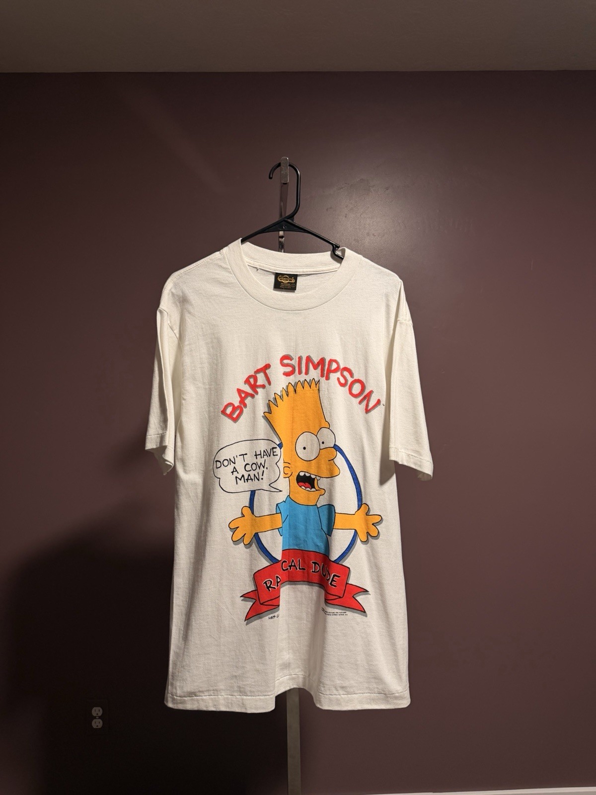 Change's Bart Simpson Radical Dude 1989 Graphic T… - image 1