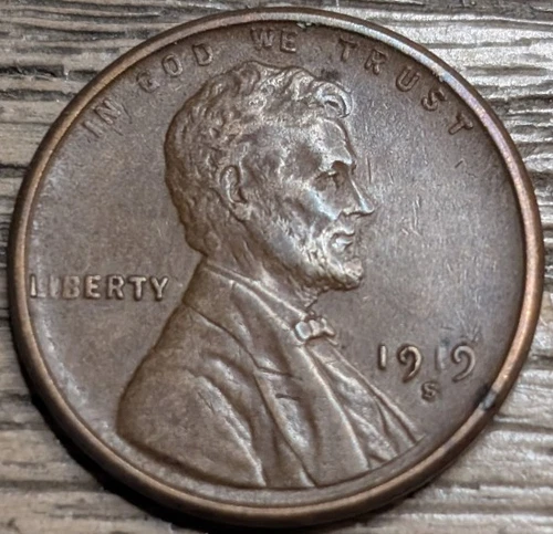 1919 S Lincoln Wheat Cent - AU