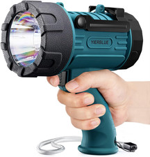 Rechargeable Spotlight Flashlight with 2000000 High Lumen LED, IP67 Waterproof L