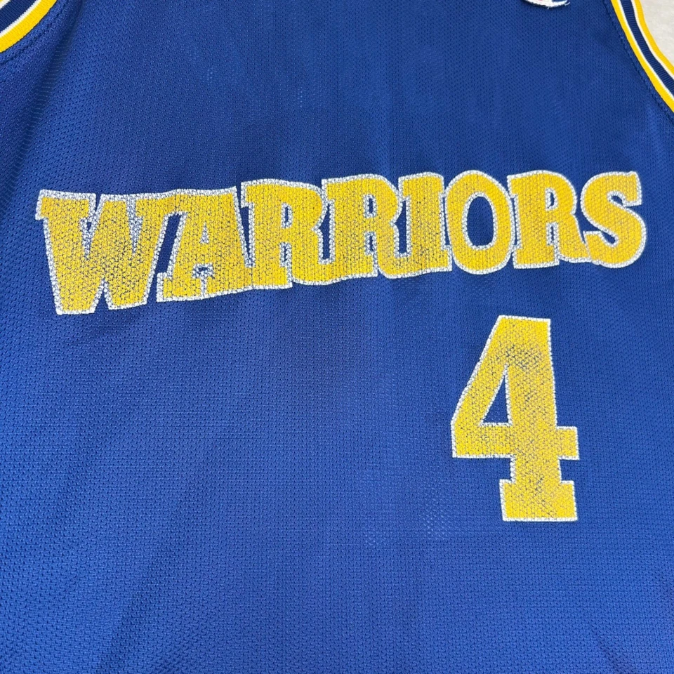 Vintage Champion Chris Webber Golden State Warriors NBA Jersey Size 44 USA Made - Image 2 of 4