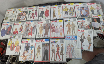  BURDA Neue Mode Quick & Easy Schnittmuster  80er 90er Vintage  22 Stück