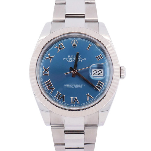 Rolex Datejust 41mm Blue Dial Watch Ref# 126334