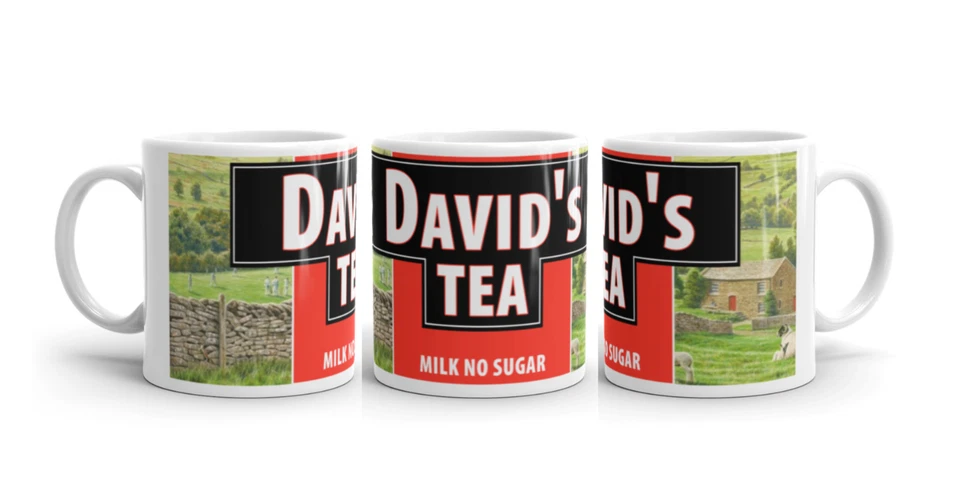 Yorkshire Tea Mug Personalised Name Gift Funny Cup Birthday Mothers Fathers Day