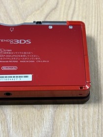 Excellent Nintendo 3DS Flare Red Handheld Console Tested Working Console Only