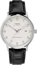 TIMEX WATERBURY CLASSIC AUTOMATIC 40MM SILVER BLACK - BLACK
