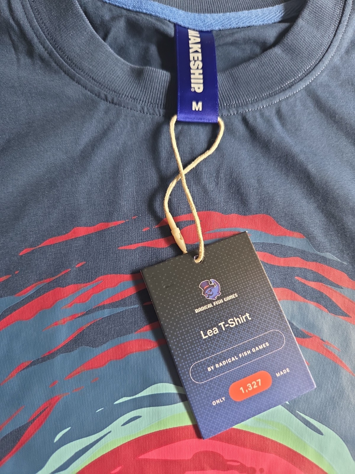 Makeship CrossCode Lea T Shirt Medium Indie Game Merch Radical Fish Rare image 2