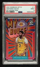 2021 Panini Donruss Optic My House Pink Prizm 23/25 Anthony Davis PSA 9 MINT i0b
