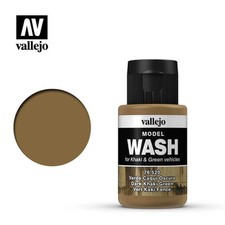 Vallejo Dark Khaki Green Model Wash 35ml Bottle 76.52