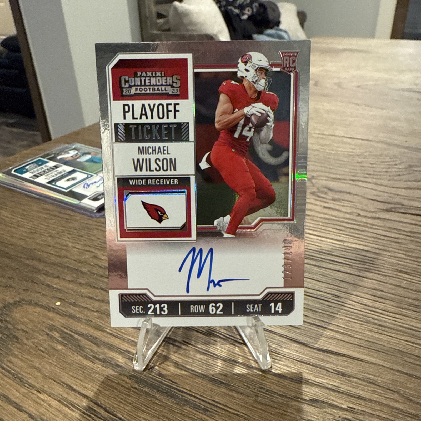 2023 Contenders Michael Wilson Rookie Auto 123/149 Playoff Ticket Arizona