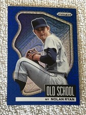 2022 Panini Prizm Old School Blue Donut Circle Prizm /199 Nolan Ryan #OS-1 HOF