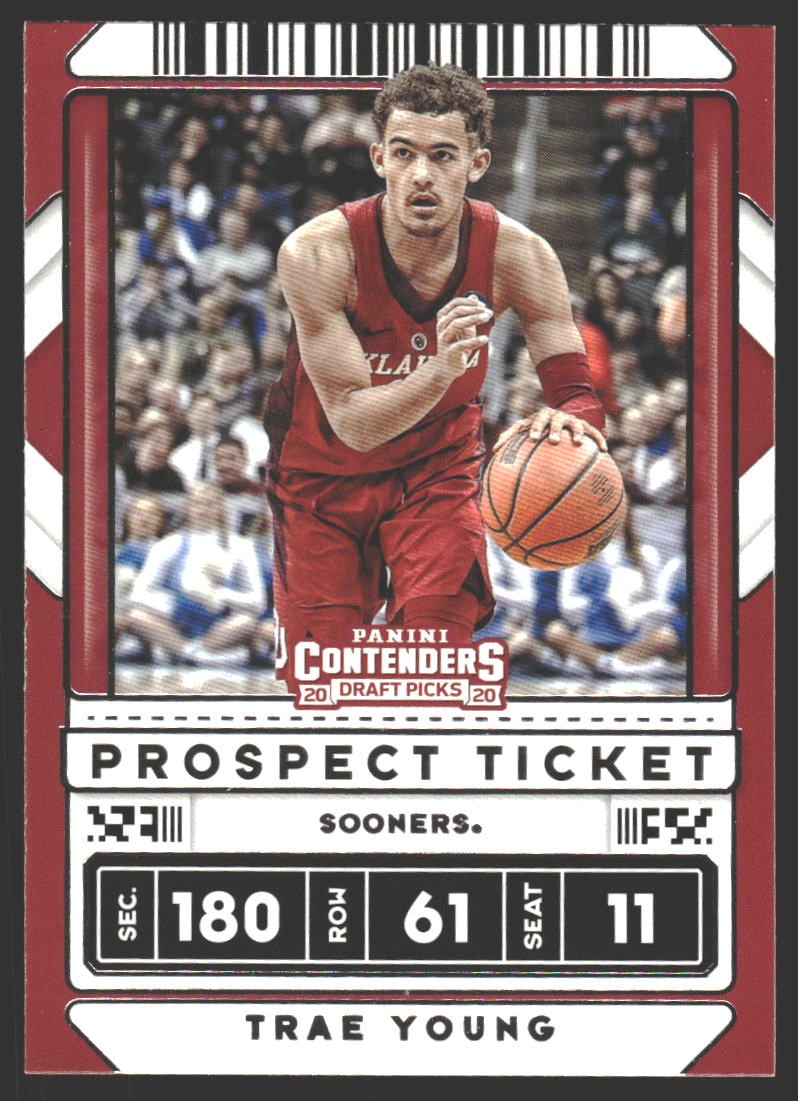Trae Young #23b 2020 Panini Contenders Draft Picks Oklahoma Sooners