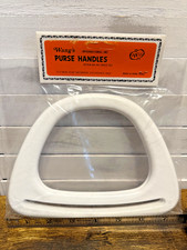 Vintage 1970 Purse Bag Handles White Plastic By Wangs Nos Sealed Package Vintage 1970 Purse Bag Handles White Plastic By Wangs Nos Sealed Package