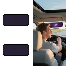 XCBYT Square Car Window Shades for Windshield   2-Pack Static Cling Glare