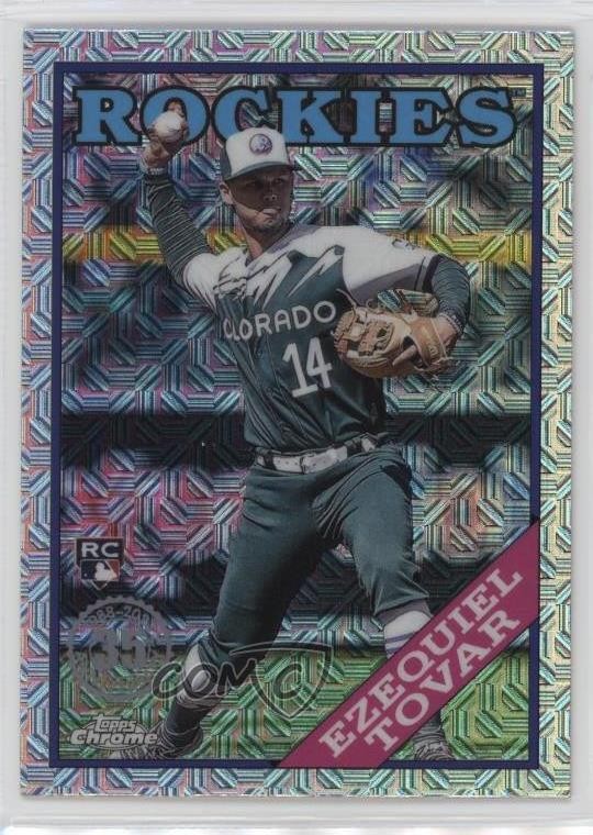 2023 Series 2 1988 Topps Chrome Silver Pack Mojo Ezequiel Tovar #2T88C-63 05cx