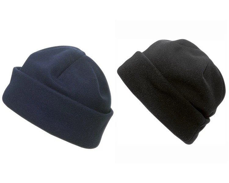 L-MERSCH Fleece Mütze mit Krempe Beanie Wintermütze Fleece