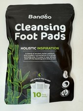 Bandoo Cleansing Foot Pads Holistic - 10 Pack NEW
