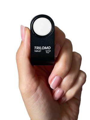 TRILOMO 10x Triplet Loupe Magnifier. Monoblock . 21mm (.85