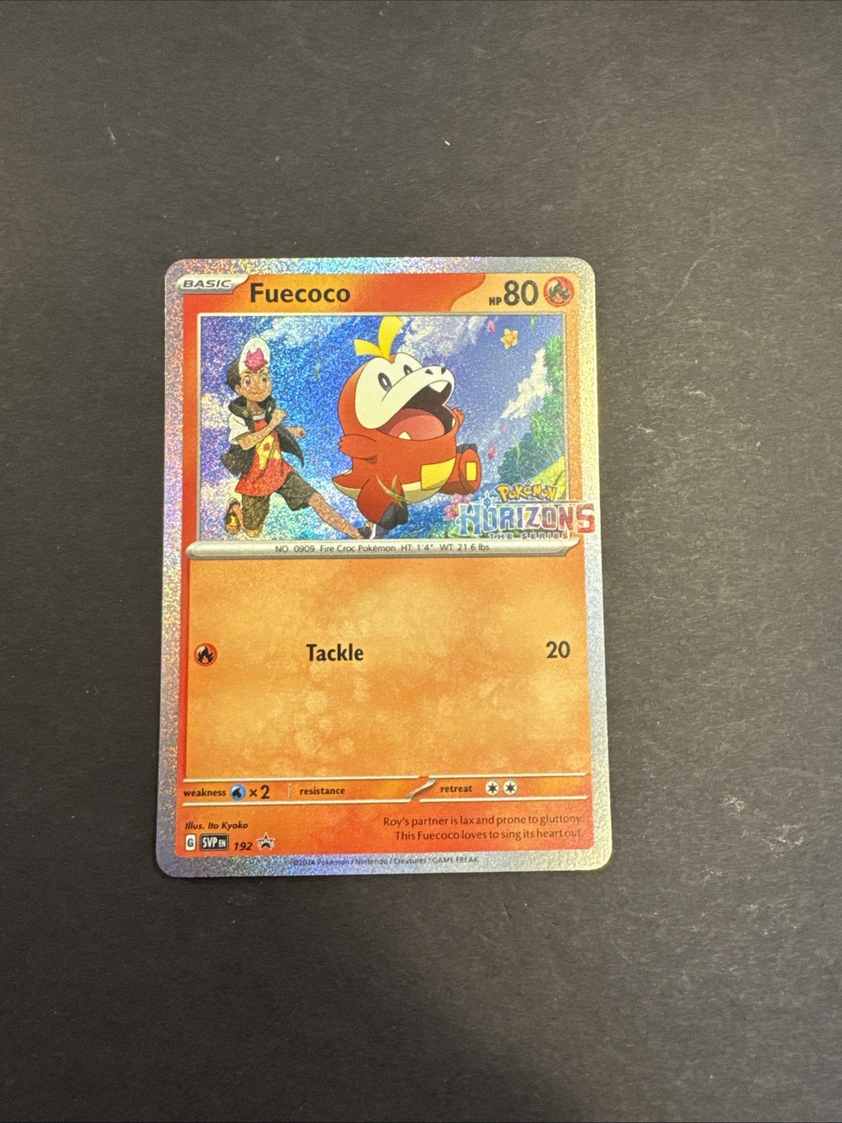 Pokemon Fuecoco SVP 192 Black Star Promo Horizons Stamped NM