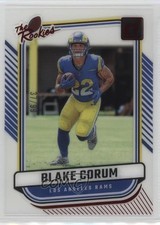 2024 Panini Clearly Donruss Clearly The Rookies Red 37/99 Blake Corum #19 1oa8