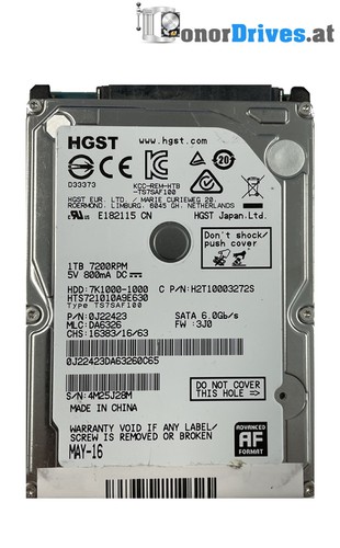 Hitachi HTS721010A9E630 - 1 TB - SATA - PCB 220 0A90351 01*