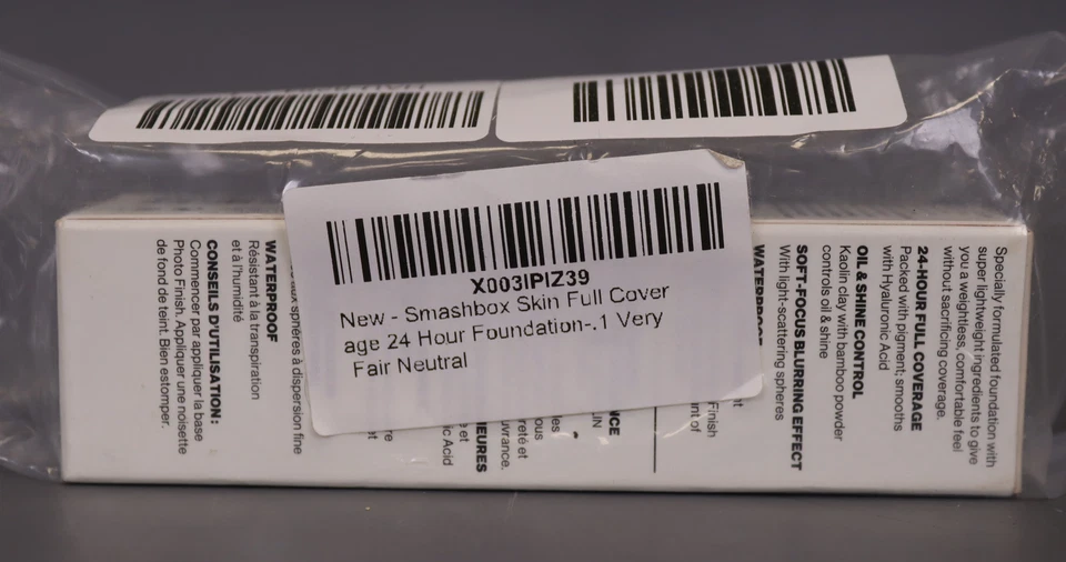 Smashbox Studio Skin Full Coverage 24 Hr Foundation -Very Fair / Neutral (0.1) - Image 3 of 4