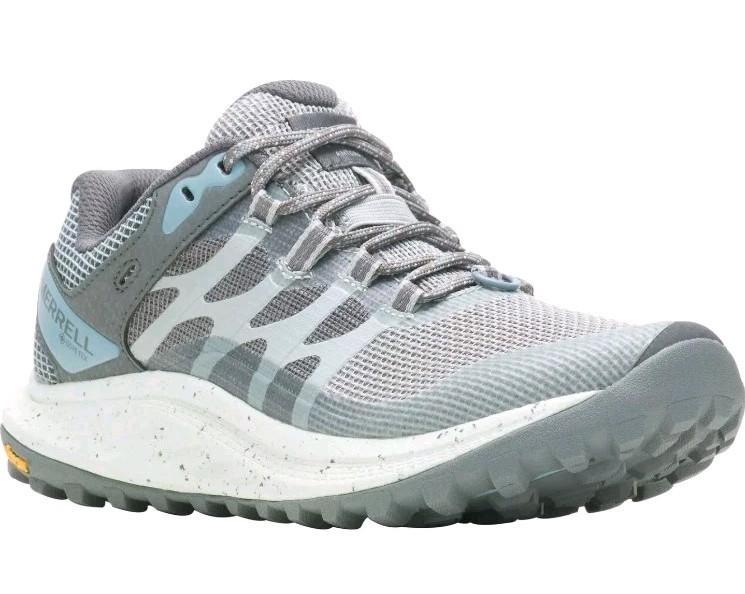 Merrell Antora 3 GORE-TEX Mujer Trail Running Zapatos Azul Reino Unido 6.5/Estados Unidos 9/UE 40 NUEVO