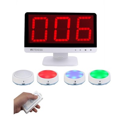 TM101 Buzzer mit Sound und Licht, Quiz Buzzer System, Wiederaufladbarer Antwo...